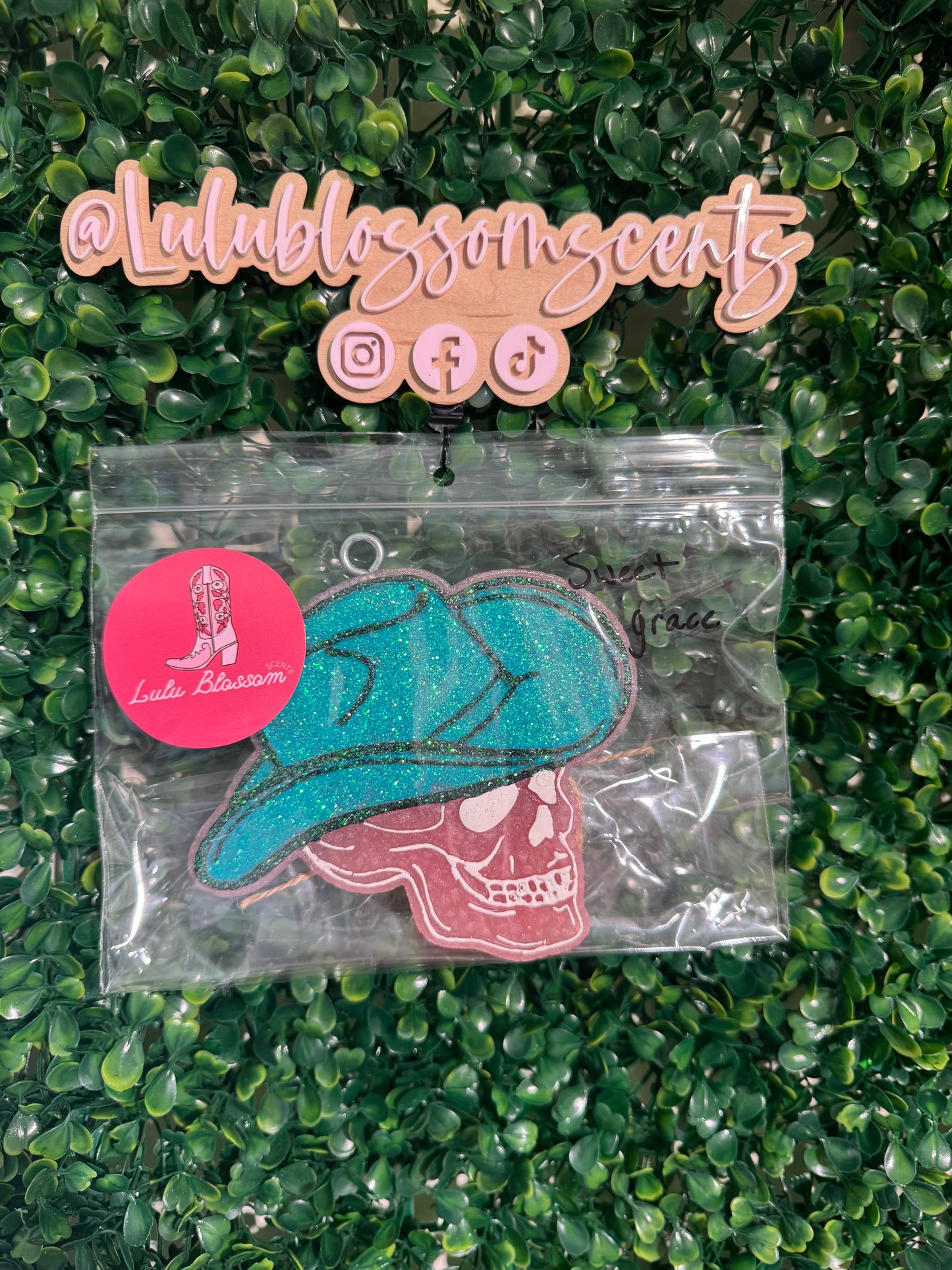 Skull Cowboy Freshie - Sweet Grace