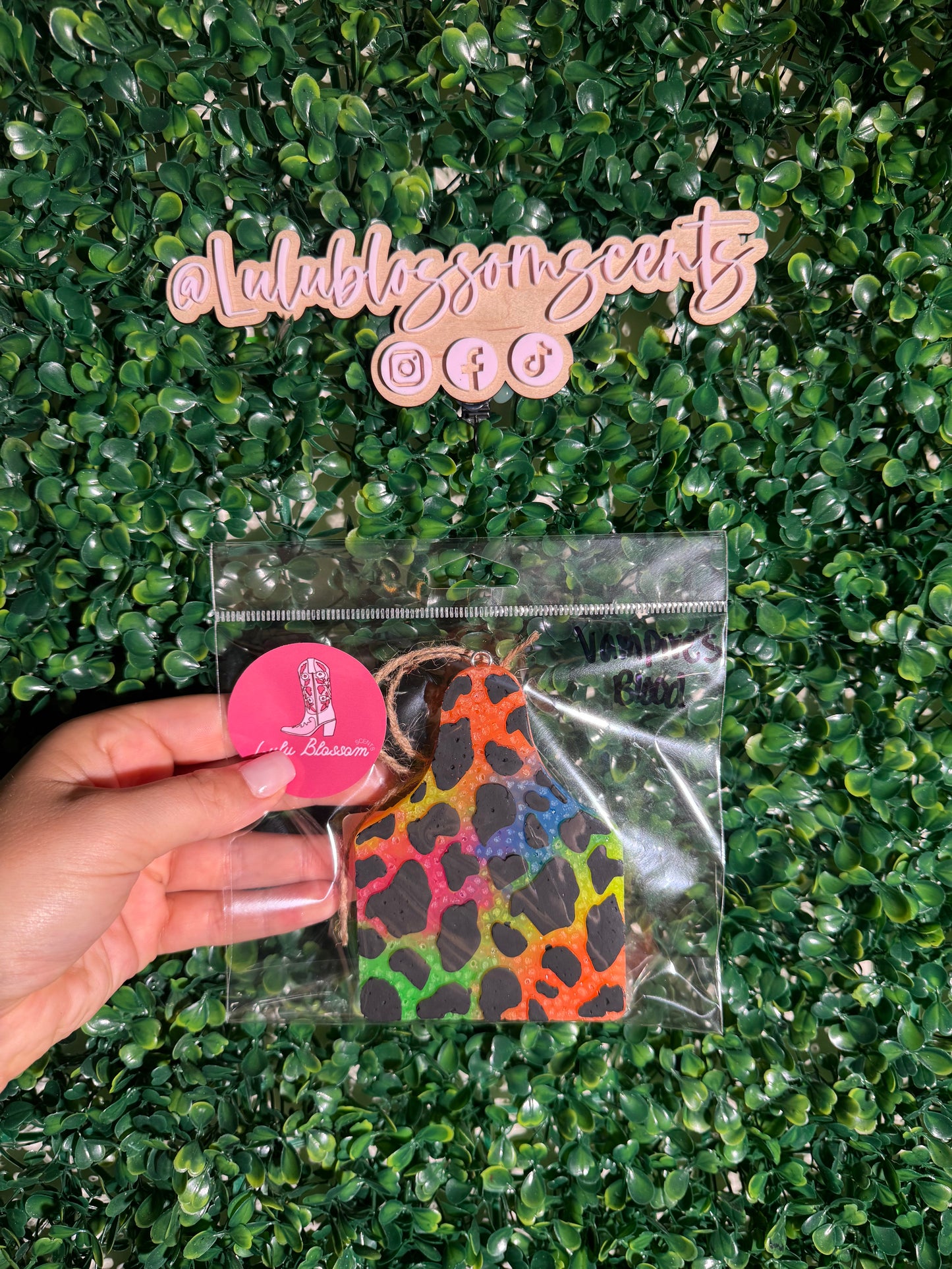 Cow tag freshie - Vampires Blood