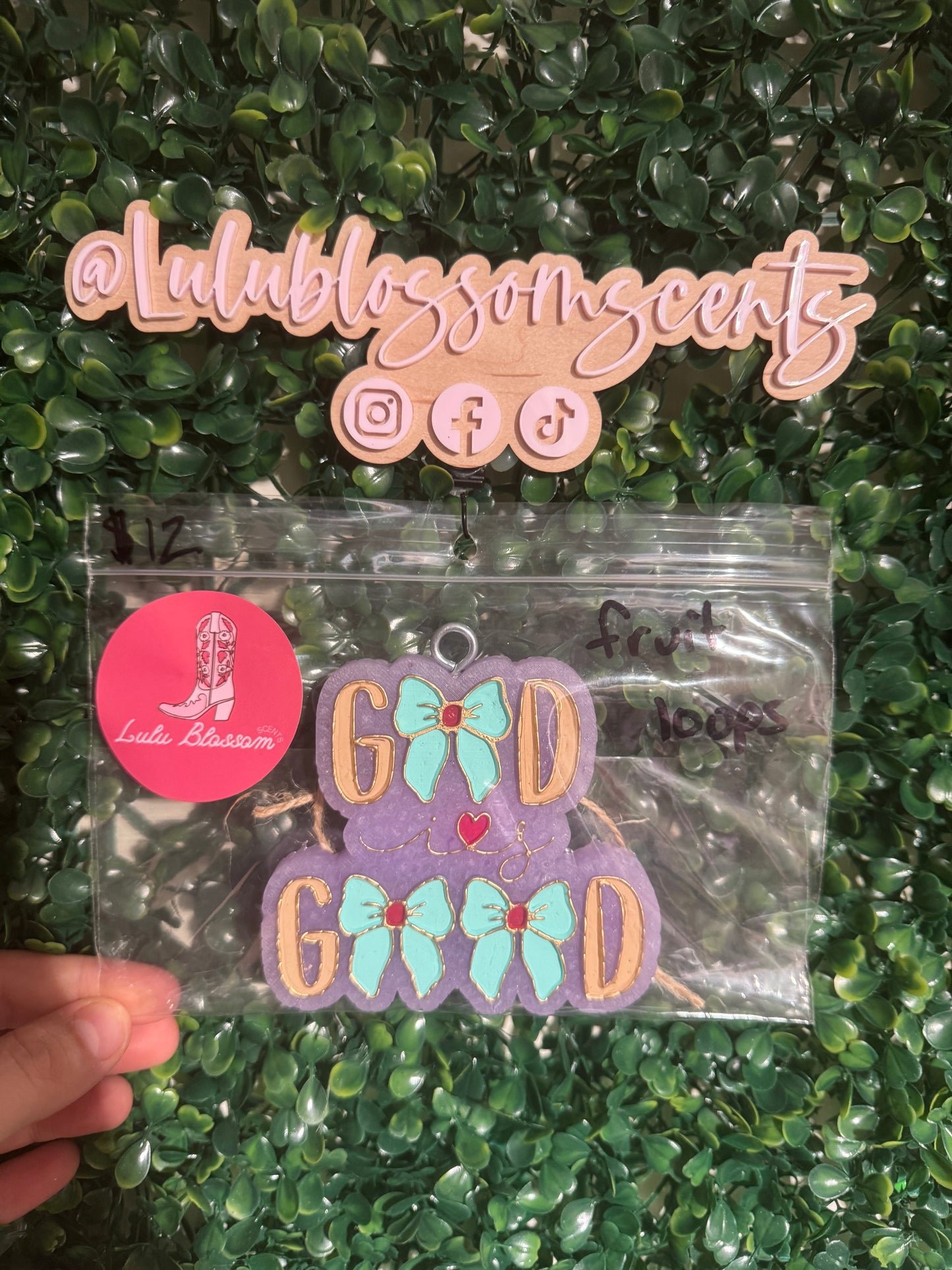 God is Good Freshie - Fruit Loops