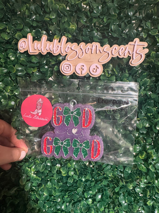 God is Good Freshie - Champagne Toast